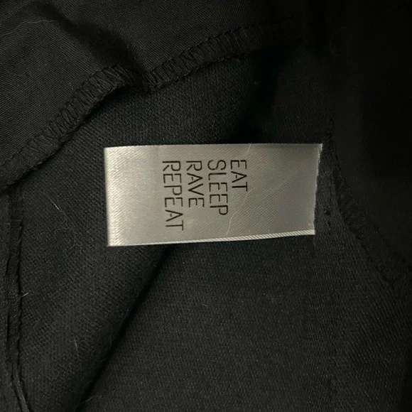 Club Exx Groundwork Cargo Flare Vegan Leather Lace-Up Low Rise Pants DollsKill - Picture 6 of 14